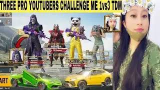 🥺 Random Rich & Pro Boy Challenge With Me 1vs3 TDM 😈 | My First Time Noob Prank Video - Maina YT
