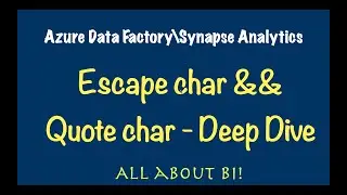 Azure Data Factory\Synapse Analyics — свойства экранированных символов и кавычек в действии копир...