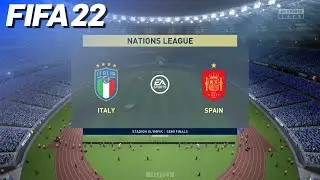 FIFA 22 - Italy vs. Spain (Nations League Semi-Final) | PS5
