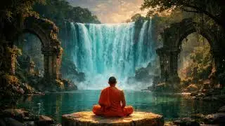 Let the Waterfall Quiet Your Mind | 20-Minute Monk Meditation for Deep Calm