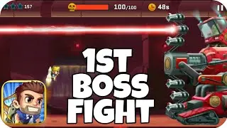 Jetpack Joyride First Boss Fight Gameplay///HD///iPlaygames