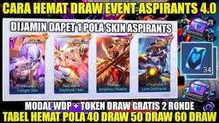 CARA HEMAT DRAW SKIN ASPIRANTS VEXANA/GUINEVERE MODAL WDP + TOKEN GRATIS! TABEL HEMAT ASPIRANTS