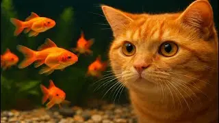 Cat TV Aquarium | 8 Hours of Real Pet Stimulation (4K, No Music, Long Watch Time)