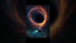 an advanced spacecraft prepares to enter a black hole#space #horrorstation #shortvideo #shortvideo