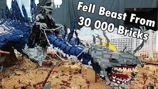 Massive LOTR LEGO Fell beasts, Minas Tirith and Orthanc. Huge Builds Tour Part 1