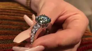 Custom made platinum  ring channel set cz engagement ring | CHICARA6