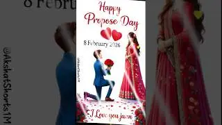 दिल की बात आज कहनी है😍  Propose Day Special Status🌹🥰 Romantic Valentine Week Status🎉 #shorts #viral