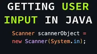 How to capture user input in JAVA | Scanner Object Tutorial
