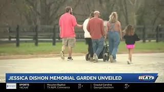 Jessica Dishon memorial garden dedication