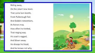 The Old Horse Dobbin II Poem II English Reader Book 5 II @DigitalIndia220
