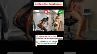 Correct vs Incorrect Standing During Pregnancy | pregnancy hack #shorts
