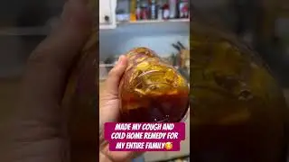 Ginger,garlic ,onion,lemon and honey mix together #cold  #fluseason  #homeremedy  #youtube    #mom