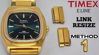 How To Resize / Remove TIMEX Automatic 1983 E-Line Bracelet Link Method 1