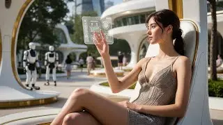 Futuristic Utopia City: Airport, Car, Commuting, and Fitness | Cinematic EDM Chillstep