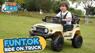 FUNTOK R04A Licensed Toyota FJ Cruiser 12V Ride on Truck For Kids