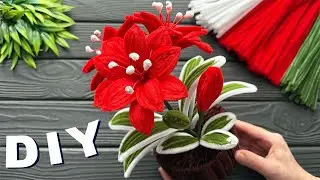 DIY Pipe Cleaner Crafts How to Make Easy Lily basket Flowers from Chenille Stems Pipe Cleaner Flower