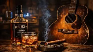Curated Blues Atmosphere 🎶 Whiskey Light & Timeless Guitar Lines for Deep Relaxation