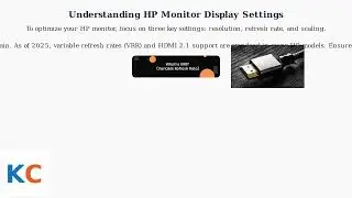 Лучшие настройки дисплея для мониторов HP: разрешение, частота обновления и масштабирование