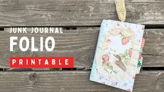 Junk Journal Folio Template | Flip Through + Mini Journal Tutorial | Printable Ephemera Kit