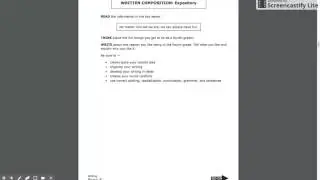 Practice STAAR Writing 2016 Compostion Directions
