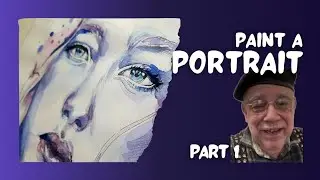 Portrait in watercolor ￼