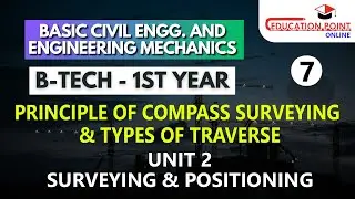 Principle of Compass Surveying & Types of Traverse | Unit 2 Surveying & Positioning