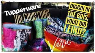 Thrift WITH ME at the Goodwill Bins - Vera Bradley, Vintage TupperToys, and Mr. Christmas 😱