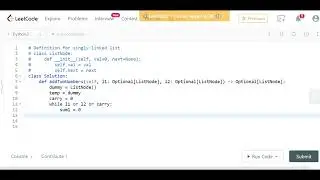 Add Two numbers represented as linked lists | Optimal | Leetcode | Python | Striver SDE sheet | code