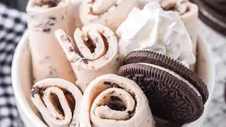 TODAY FUN ROLLE ICE CREAM 🍨 #chocolate #oreo #roller #christmas #today 