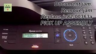 Замятие документа Samsung. Замятие в устройстве подачи документов. Узел захвата бумаги Samsung Express M2675FN JC82-00363A