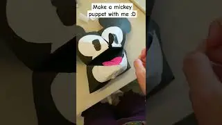 Mickey MoUse #papercraft #art #artsandcrafts #paperpuppet #puppet #mickeymouse #mickey #tutorial