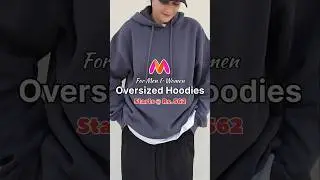 Unisex Oversized Hoodies from Myntra #oversizedsweatshirts #oversizedhoodie #wintercollection