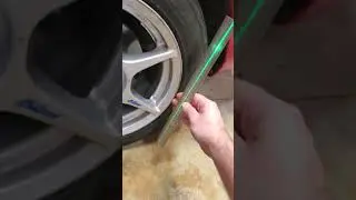 DIY laser toe alignment