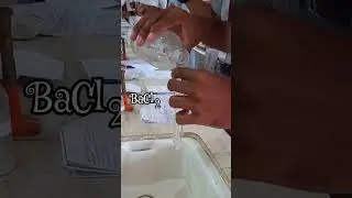 Test for carbonate ion #chemistry #carbonate