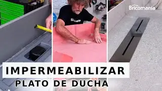 Cómo IMPERMEABILIZAR un PLATO de DUCHA de OBRA // Bricomania