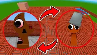 I summon Incredibox Sprunki Horror NEW Mods in Gmod Maze MCPE ► Minecraft Sprunki Maze #133
