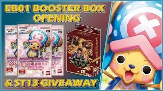 EB01 BOX OPENING AND ST13 GIVEAWAY | ONE PIECE CARD GAME