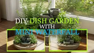 🔥 DIY Mini Waterfall for Your Dish Garden! 🌊 Mind-Blowing Ideas You Need to Try 💡