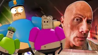 EVADE BARRY'S PRISON RUN ESCAPE secret family versus NEXTBOTS  ( Scary Obby ) - Roblox Animation