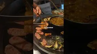 Trying the most unique BBQ in Beijing, China 🥢 #shorts #foodie #eating