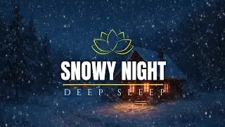 2 Hours Deep Sleep Meditation ❄️ Snowy Night Room Ambience for Calm & Inner Peace