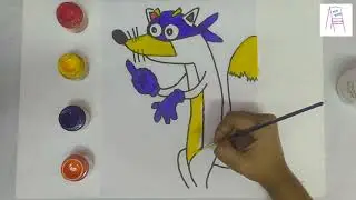 Swiper drawing with painting and colouring for kids | Dora the Explorer Drawings | FUN WITH COLOURS