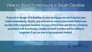 How to stop foreclosure in South Carolina