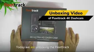 FleetTrack 4K Dash Cam | Rear 1080p Camera, GPS Logger, Voice Control & Night Vision