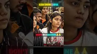 🌟 Alisha Singone MPPSC AIR 04 | Dont be a Machine  #shorts #motivation