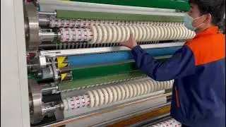 216-1 semi auto slitting machine for masking tape