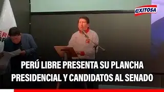 🔴🔵 Elecciones 2026: Per&uacute; Libre presenta su plancha presidencial y candidatos al Senado