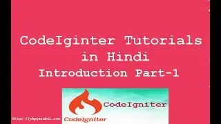 php Codeigniter in Hindi  Part 1