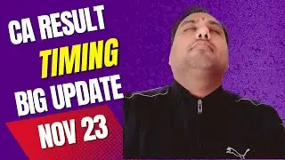 ICAI CA Result Nov 23 Timing Big Update For CA Inter & Final
