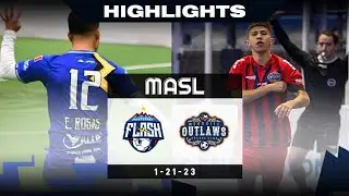 Monterrey Flash @ Mesquite Outlaws - 1/21/23 - MASL Highlights 23